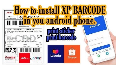How to install XP BARCODE application in your android phone/print and sell