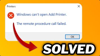 (FIXED) Windows can’t open Add Printer Error in windows 10/11