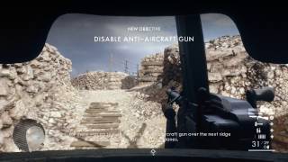 Battlefield 1 - O LA Vittoria: Assault & Destroy Artillery Gun Gameplay, Luca Cocchiola Sentry PS4 screenshot 5