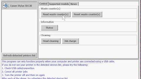 How to read Waste Ink Counters in Epson printers
