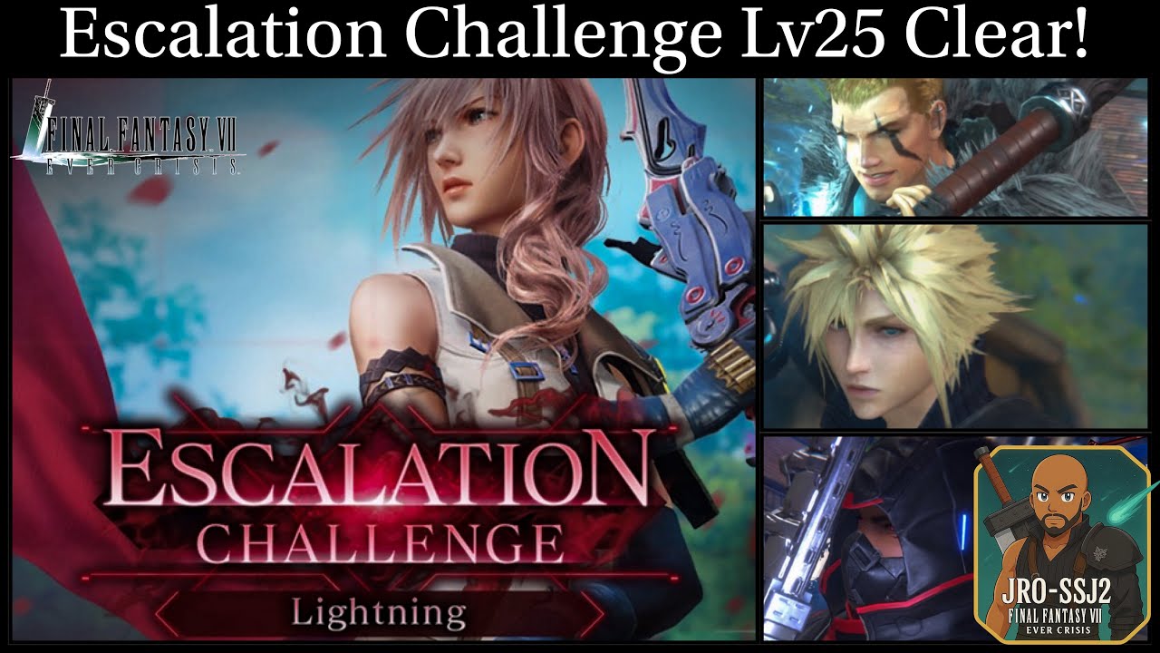 [FF7: Ever Crisis] Клауд, Мэтт, Гленн против Эскалации 25 уровня Молнии!