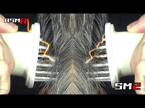 【眠れるアトピー性皮膚炎ASMR】痒すぎてヤバい側頭部をシャンプーブラシで無我夢中に掻きまくる音/癒し/リラックス効果/睡眠導入/マッサージ