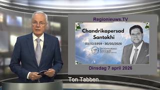 Regionieuws TV Suriname 7 april 2026 ? Internationale eer voor Chan Santokhi ?Leerkrachten ...