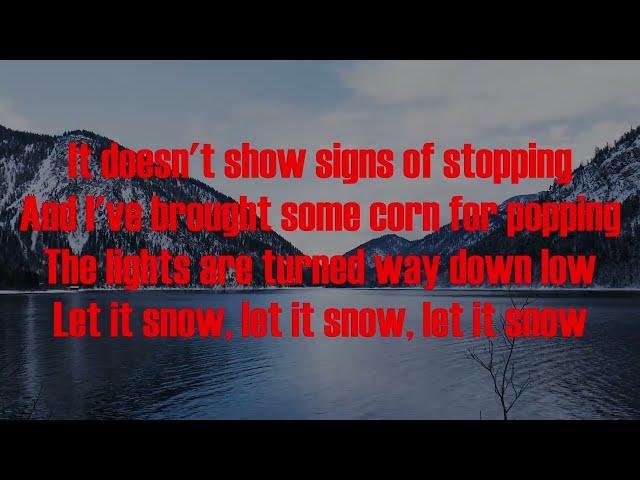 Michael Buble Let It Snow Spring 2024 Music Lyric Video class=