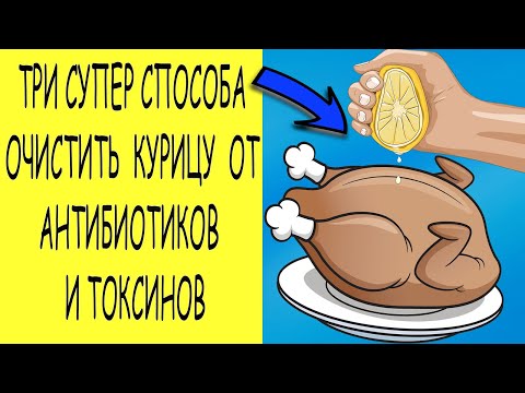 ТРИ СУПЕР СПОСОБА очистить магазинную курицу от антибиотиков и токсинов
