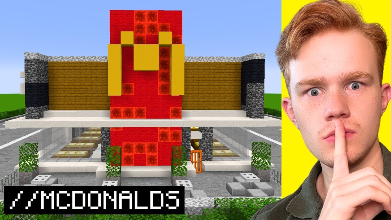 Jag Fuskade Med //MCDONALDS i Minecraft Build Battle!