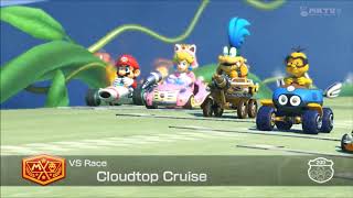 Wii U - Mario Kart 8 - Cloudtop Cruise - Mario and Sonic 2012 - Gusty Garden Galaxy Music
