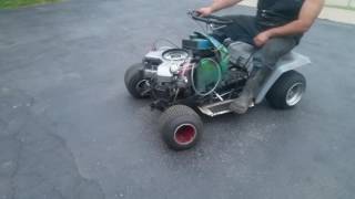 Shelbys built racing lawnmower