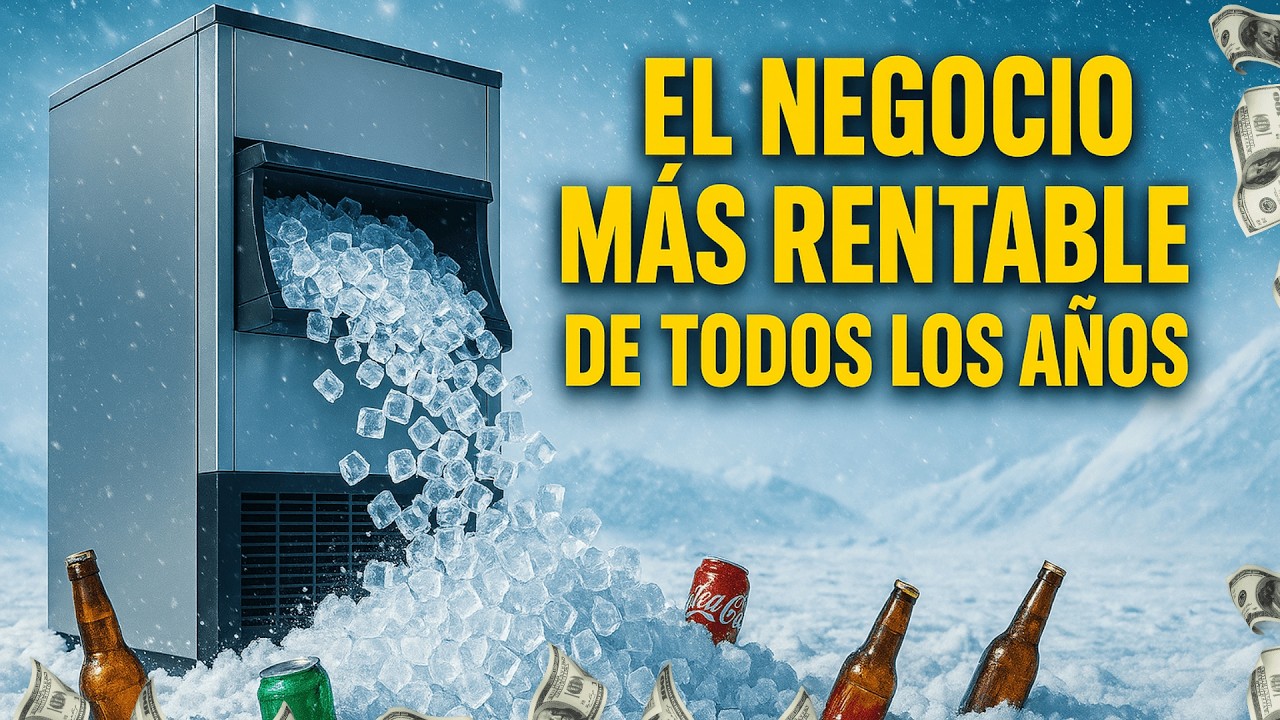 ✅ EL NEGOCIO SILENCIOSO Que da DINERO TODO EL AÑO- MAQUINA de HACER HIELO, VENDE AGUA CONGELADA.