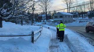 Blizzard cleanup happening in Bethel ahead of forecasted clipper winter storm Wednesday