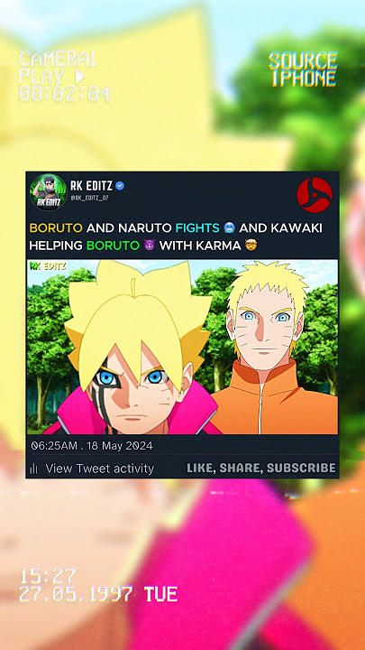 Karma Boruto ☠️ Vs Naruto 🥶😈
