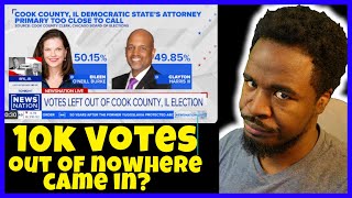After the 'tougher-on-crime' candidate lead by 10k votes in Chicago,10k votes showed up via mail in?