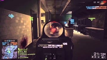 Battlefield 4 triple kill MSI Afterburner prerecord test