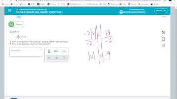 Solving an absolute value equation: Problem type 1