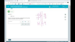 Solving an absolute value equation: Problem type 1
