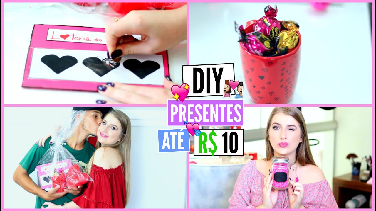 3 DIY Fáceis e Baratos para o Dia dos Namorados ♡ | Presentes e Idéias