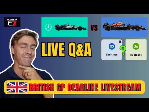 F1 Fantasy Deadline Stream - British Grand Prix - Q&A Livestream | Strategy, Tips, and Top Picks! thumbnail