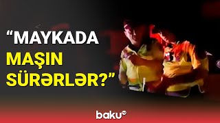 Yol polisi ilə sürücü arasında insident - BAKU TV Resimi