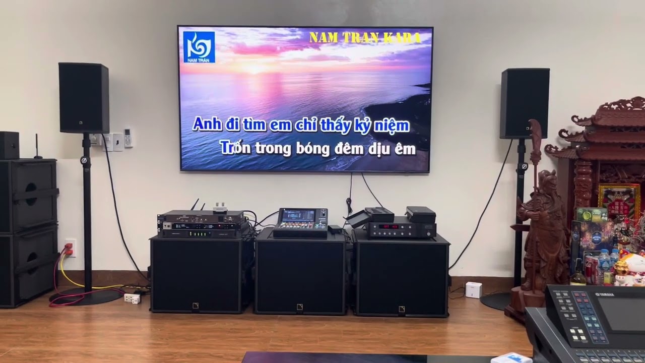 Hát 1 bài tess mixer YAMAHA DM3 trước khi cho em lên đường làm nhiệm vụ