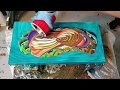 Funky and Fun! 3D Traveling Ring Pour - Acrylic Pouring - Fluid Art