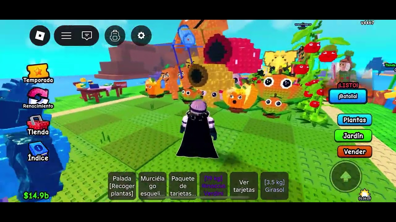 Jugando plantas vs brainrots 