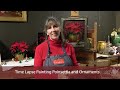 Time lapse Painting Poinsettia and Ornaments with Elizabeth Robbins