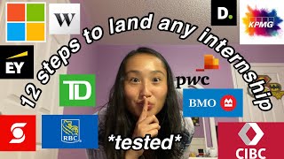 12 Steps to Land ANY Internship (Resume & Cover Letter Template Included)