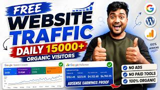 Get 15,000 Free Organic Visitors Daily From Google | Free Website Traffic 2026