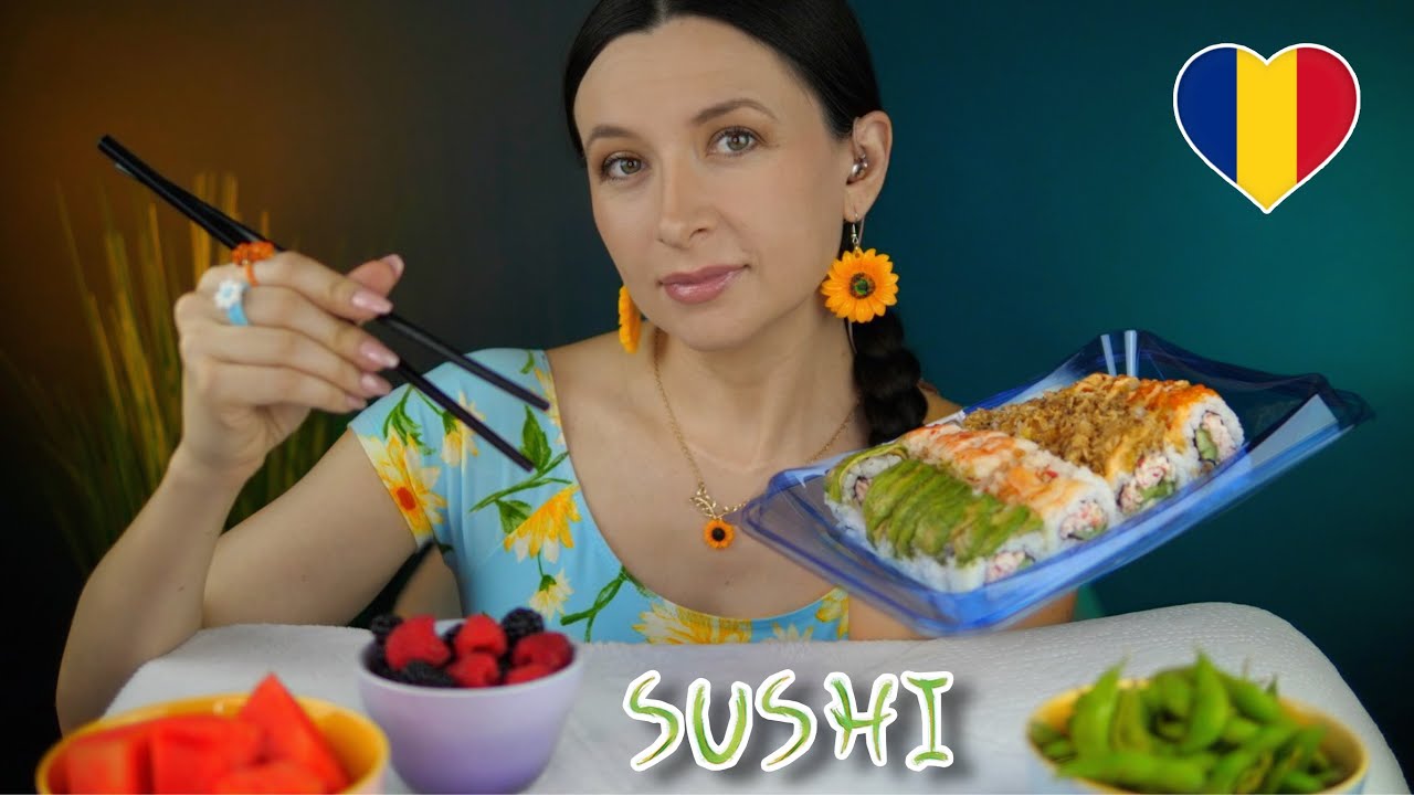 Sushi Mukbang / Ce nu-mi place în SUA  *ASMR în Română