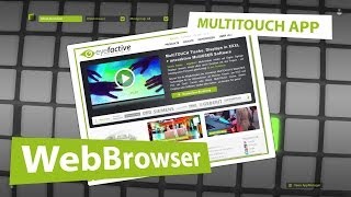 Interactive Digital Signage Software: MultiTouch App WebBrowser
