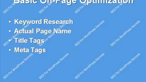 wordpress-secrets-2.avi: SEO For WordPress Secrets: Overview of the Basics of SEO Optimization