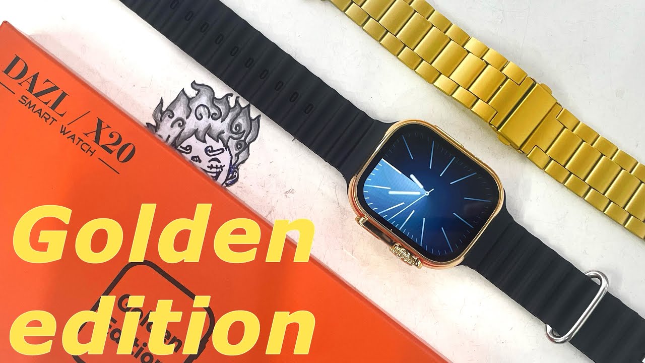 SMART WATCH ULTRA GOLD | DAZL/X20 | GOLDEN EDITION | gold watch