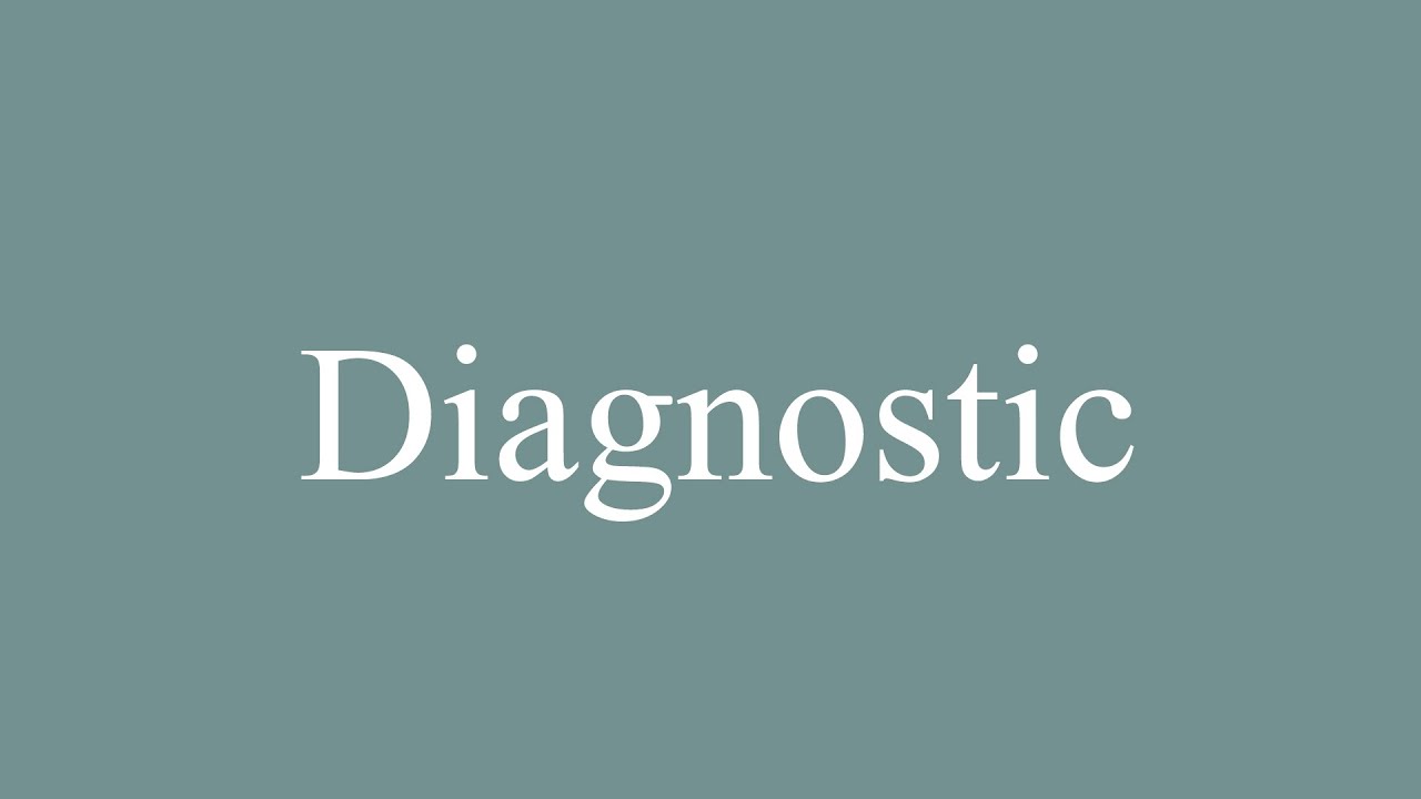 How To Pronounce Diagnostic Diagnosis Correctly In French YouTube
