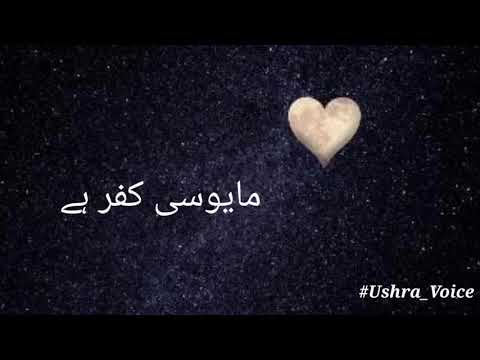 مایوسی کفر ہے 