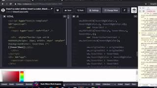 vuejs Invert a color online javascript