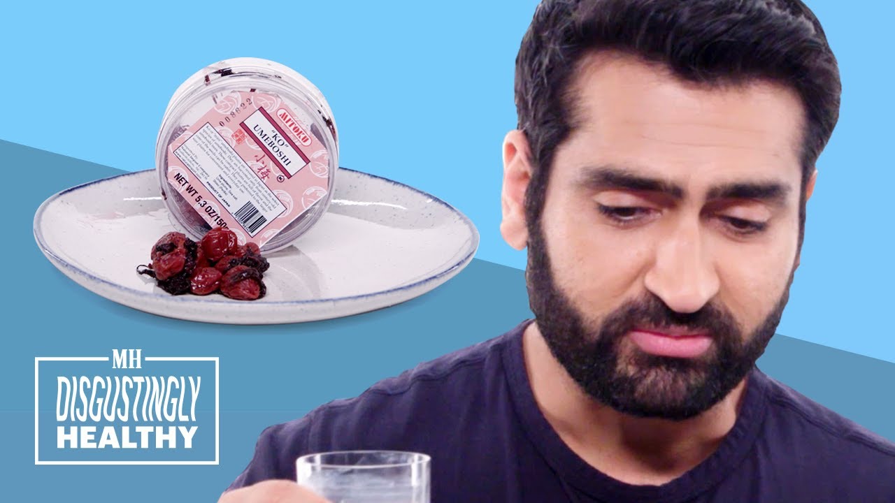 vegan cheeses Kumail Nanjiani Cries Tears of Pain Tasting Vegan Blue Cheese | Disgustingly Healthy | Men's Health