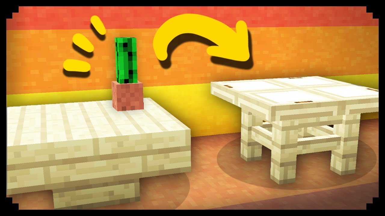 Minecraft 50 Table Design Ideas Youtube