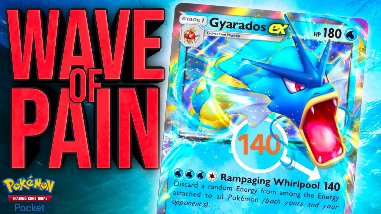 GYARADOS EX Is a MENACE With The New VAPOREON In Pokemon Trading Card Game  Pocket!