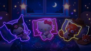 Fall Asleep in 3 Mins with Kuromi, Hello Kitty & Red Panda • Soothing Lullaby🌙 Calm Nervous System screenshot 2