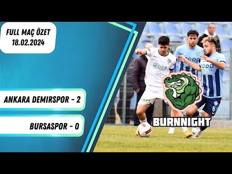 Ankara Demirspor 2 - 0 Bursaspor | Full Maç Özet | 18.02.2024 | #bursaspor