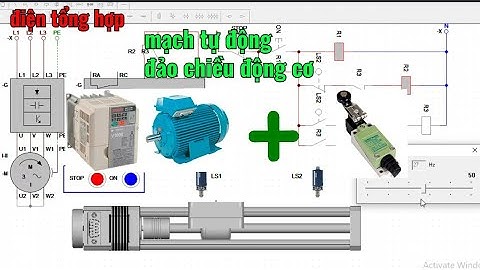 mạch tự động đảo chiều động cơ dùng biến tần | reversing circuit using inverter