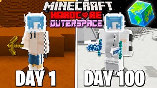 I Survived 100 Days in Outer Space on Hardcore Minecraft.. Here's What Happened..