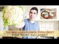 Easy Cauliflower Pizza Crust Recipe that won´t Fall Apart!