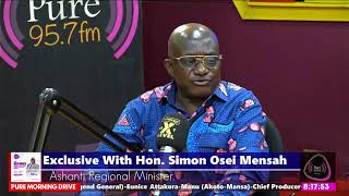 Exclusive Live Chat with  Hon. Simon Osei Mensah | A/R Minister