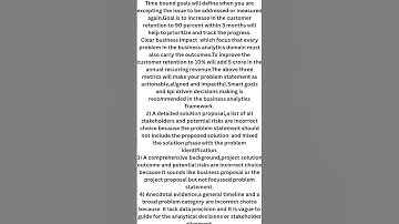 The secret formula for business analytics problem statements.