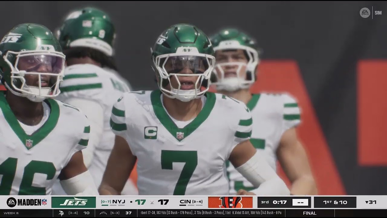 Madden NFL 26 Jets\u0026Bengals Week 8