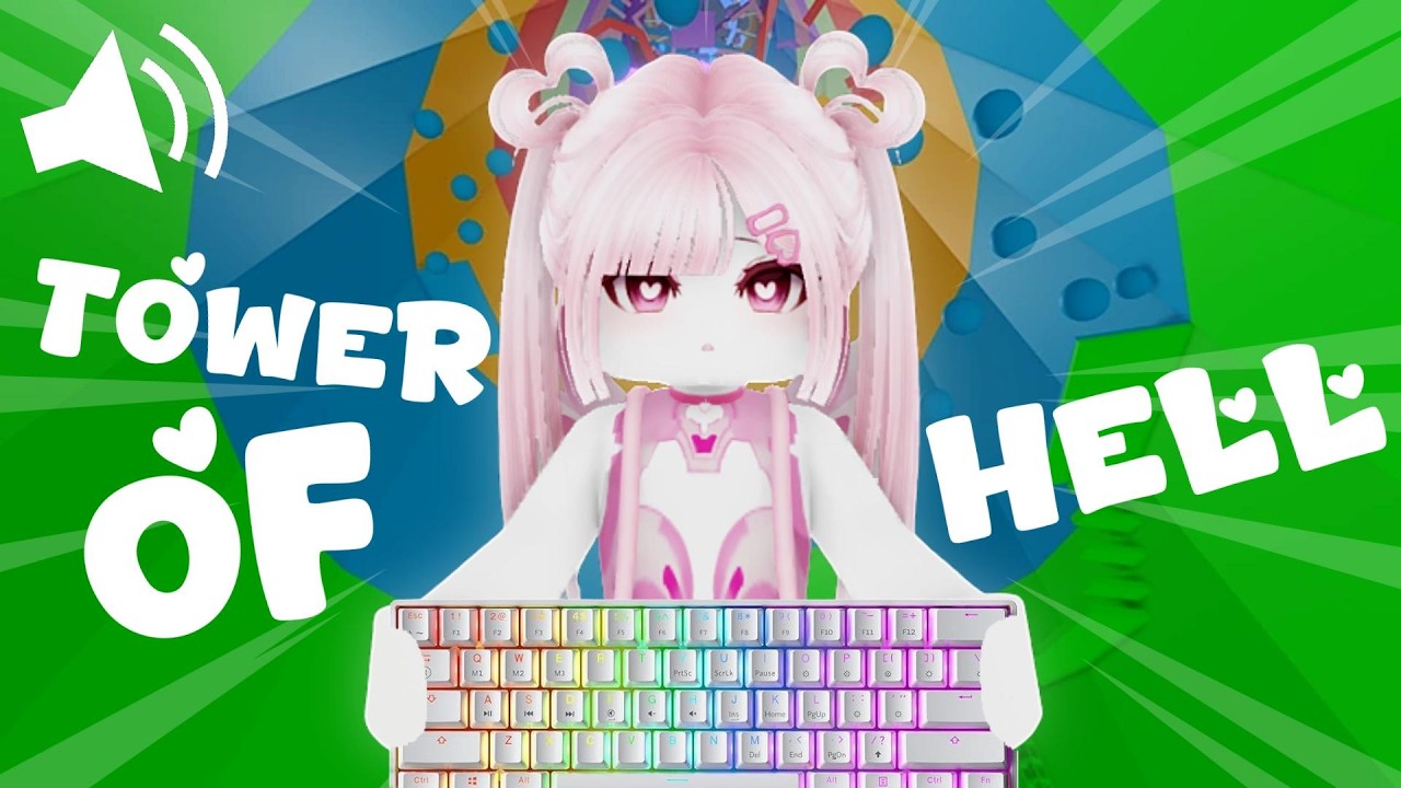 Roblox Tower of Hell but It's 1 HOUR of Keyboard ASMR (Creamy, Clicky, Clacky)