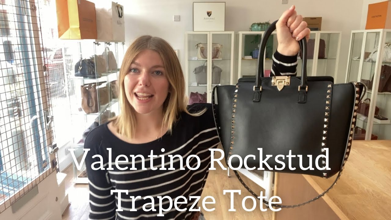 Valentino Rockstud Small Double Handle Tote Bag