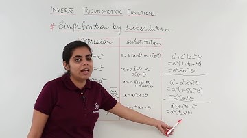 Class 12th – Simplification by Substitution | Trigonometric Function | Tutorials Point