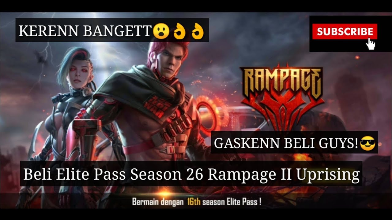 Beli + Review Hadiah Elite Pass Season 26 | •Garena Free Fire Indonesia